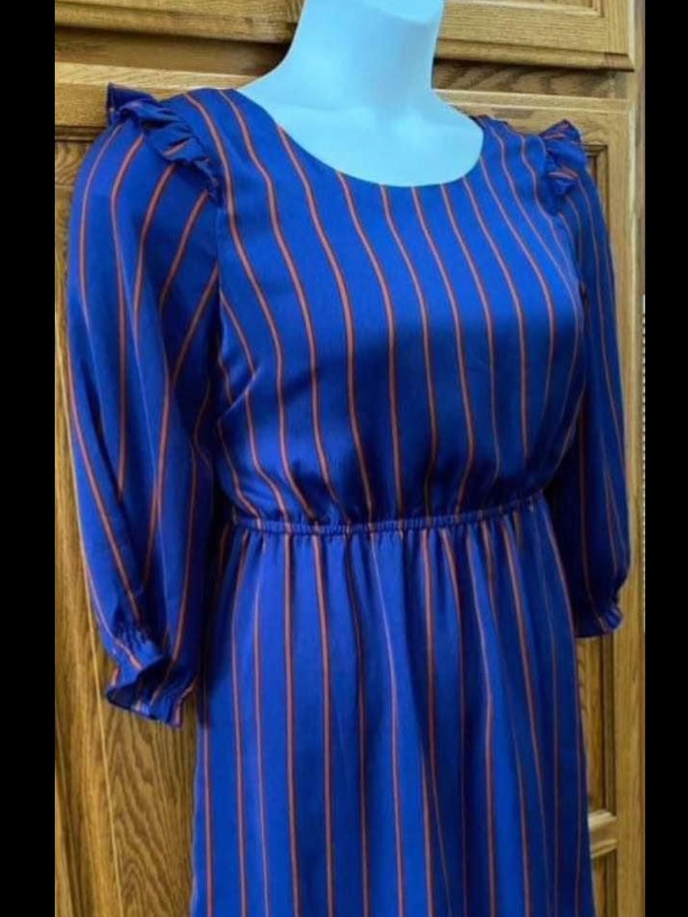 Forever 21 Royal Blue Dress with Orange Stripes